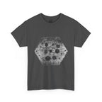 Hex Moon Graphic Tee Design Hex33 — Distressed Space Cheese Vintage Astronomy T-Shirt