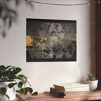 Abstract Urban Nightscape Poster — Matte Horizontal Art Print