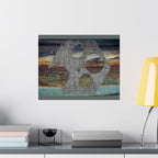 Abstract Rusted Metal Texture Matte Horizontal Poster | Industrial Wall Art