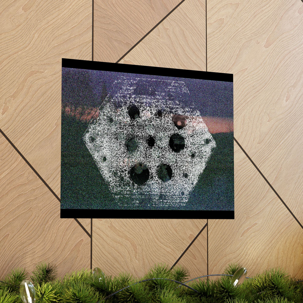 Abstract Hexagon Nightscape Matte Poster