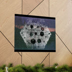 Abstract Hexagon Nightscape Matte Poster