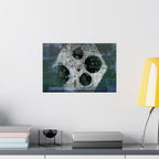 Abstract Geometric Art Poster — Matte Horizontal Midcentury-Inspired Print
