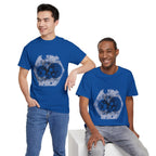 Hex Moon Graphic Tee Design Hex27 — Distressed Space Cheese Vintage Astronomy T-Shirt