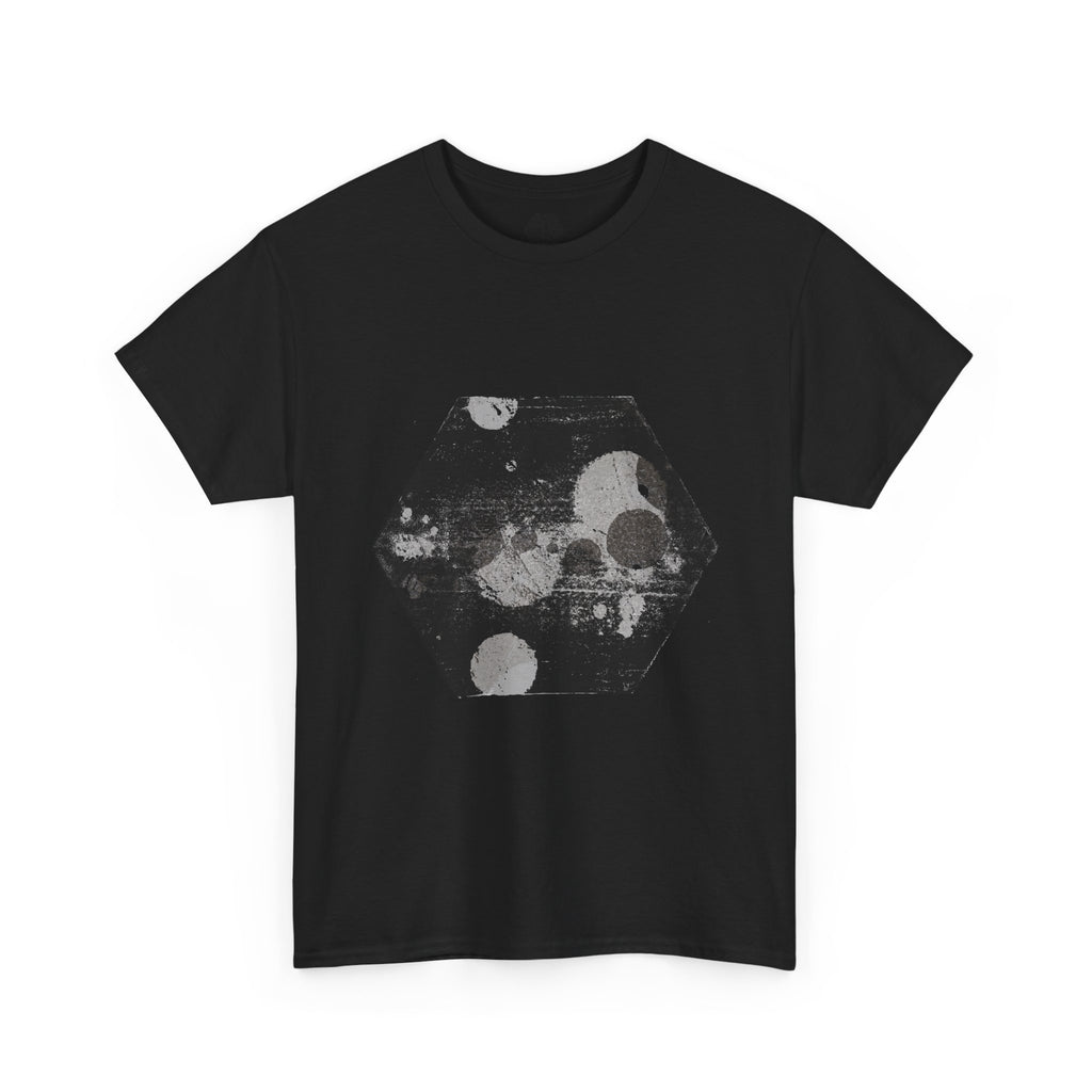 Hex Moon Graphic Tee Design Hex21 — Distressed Space Cheese Vintage Astronomy T-Shirt