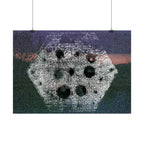 Abstract Hexagon Nightscape Poster