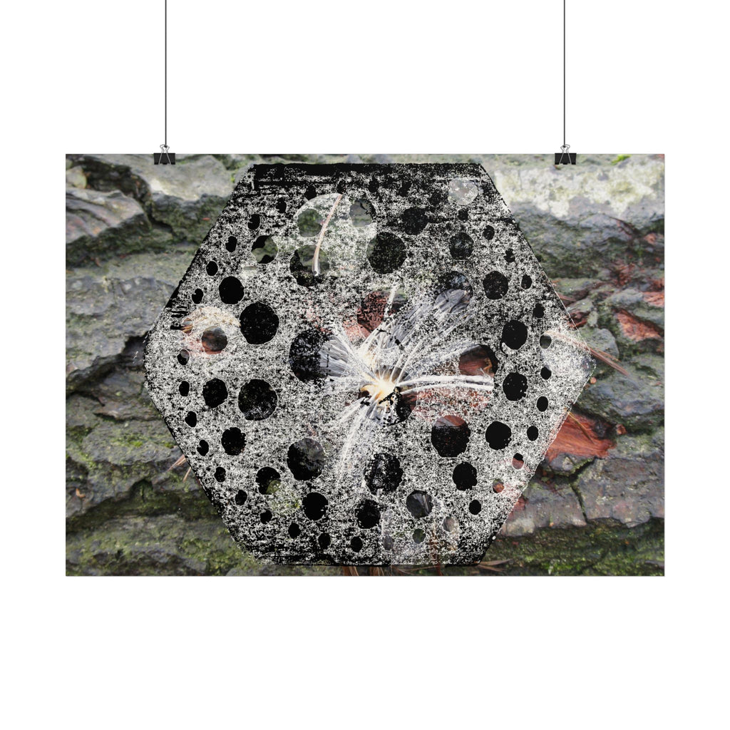 Dandelion Seed Macro Poster — Horizontal Nature Wall Art