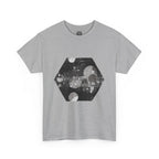 Hex Moon Graphic Tee Design Hex21 — Distressed Space Cheese Vintage Astronomy T-Shirt