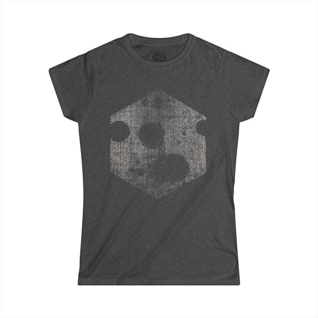 Women's T-Shirt — Distressed Hexagon Cheese Graphic Tee