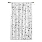 Cracked Geometric Sheer Curtain — Modern Minimalist Window Panel