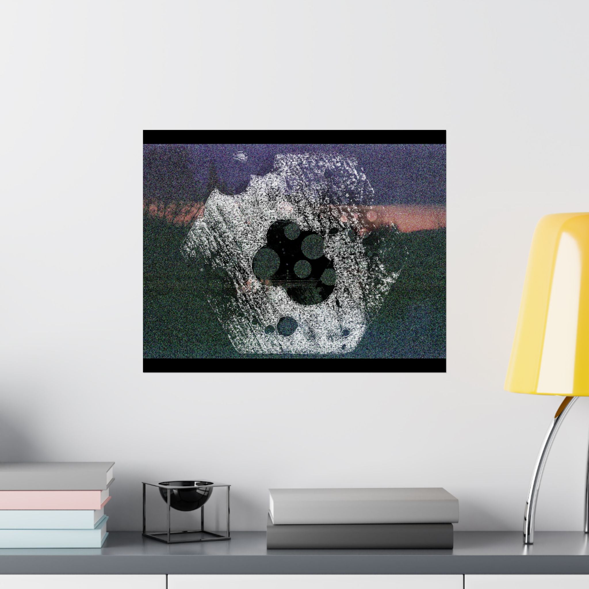 Abstract Grainy Landscape Poster — Matte Horizontal Art Print