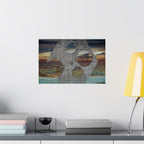 Abstract Rusted Metal Texture Matte Horizontal Poster | Industrial Wall Art
