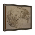 Framed Matte Canvas Art, no 24 — Twin Tree Wood-Carving Reproduction (Black Marlin & Arrowtown)