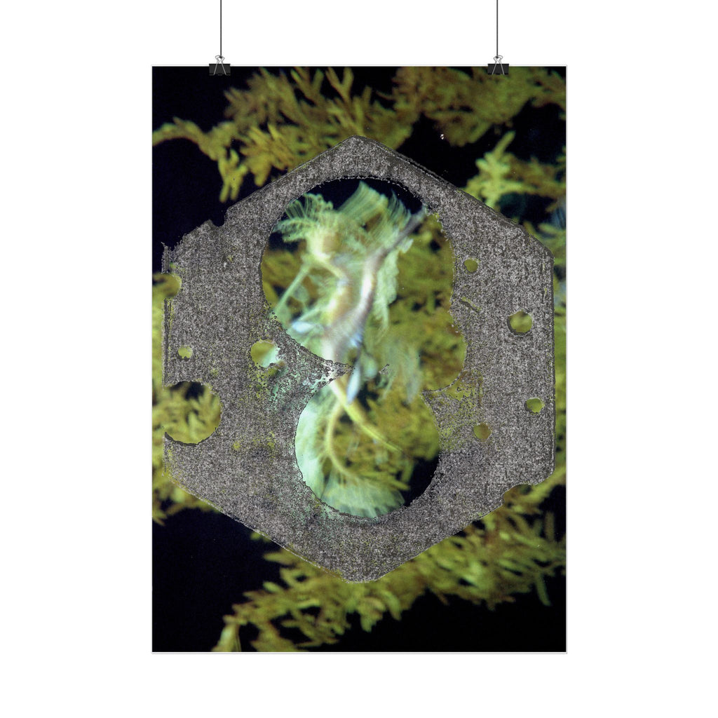 Abstract Hex Ring Poster | Vertical Art Print