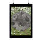 Botanical Moon Hex Poster — Matte Vertical Nature Art Print