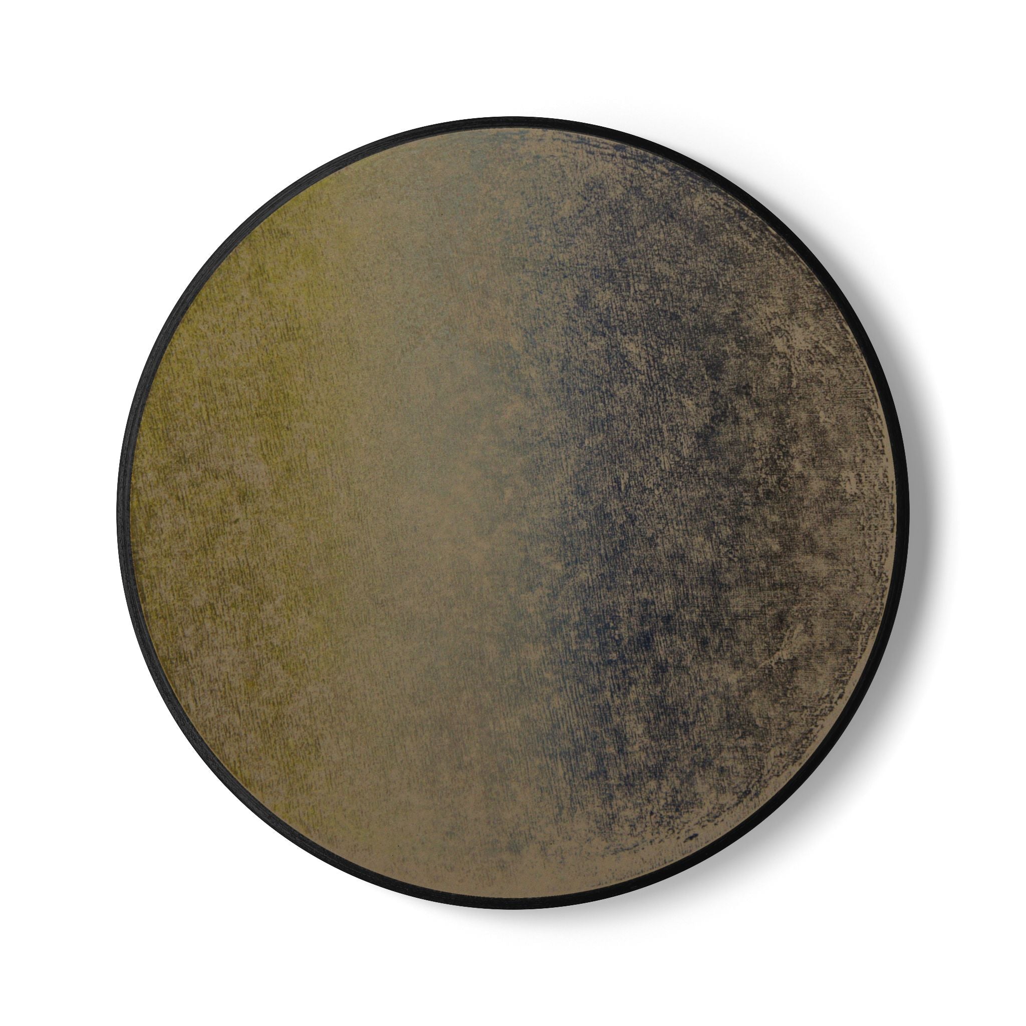Rustic Earthtone Ceramic Coaster — Vintage Grunge Drink Mat