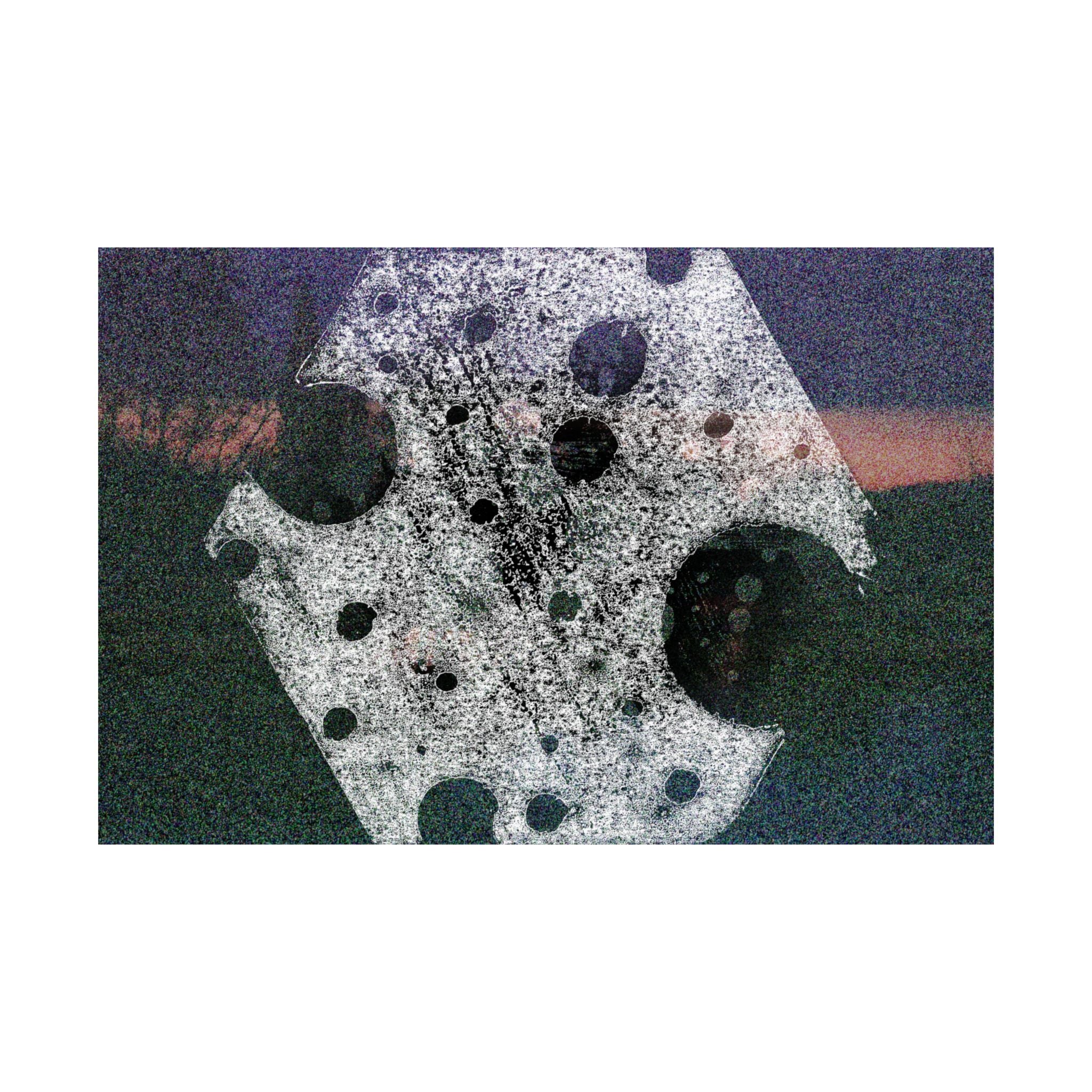 Abstract Moon Crater Matte Horizontal Poster — Surreal Celestial Art Print