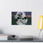 Abstract Cosmic Matte Poster — Surreal Moon Phases Wall Art