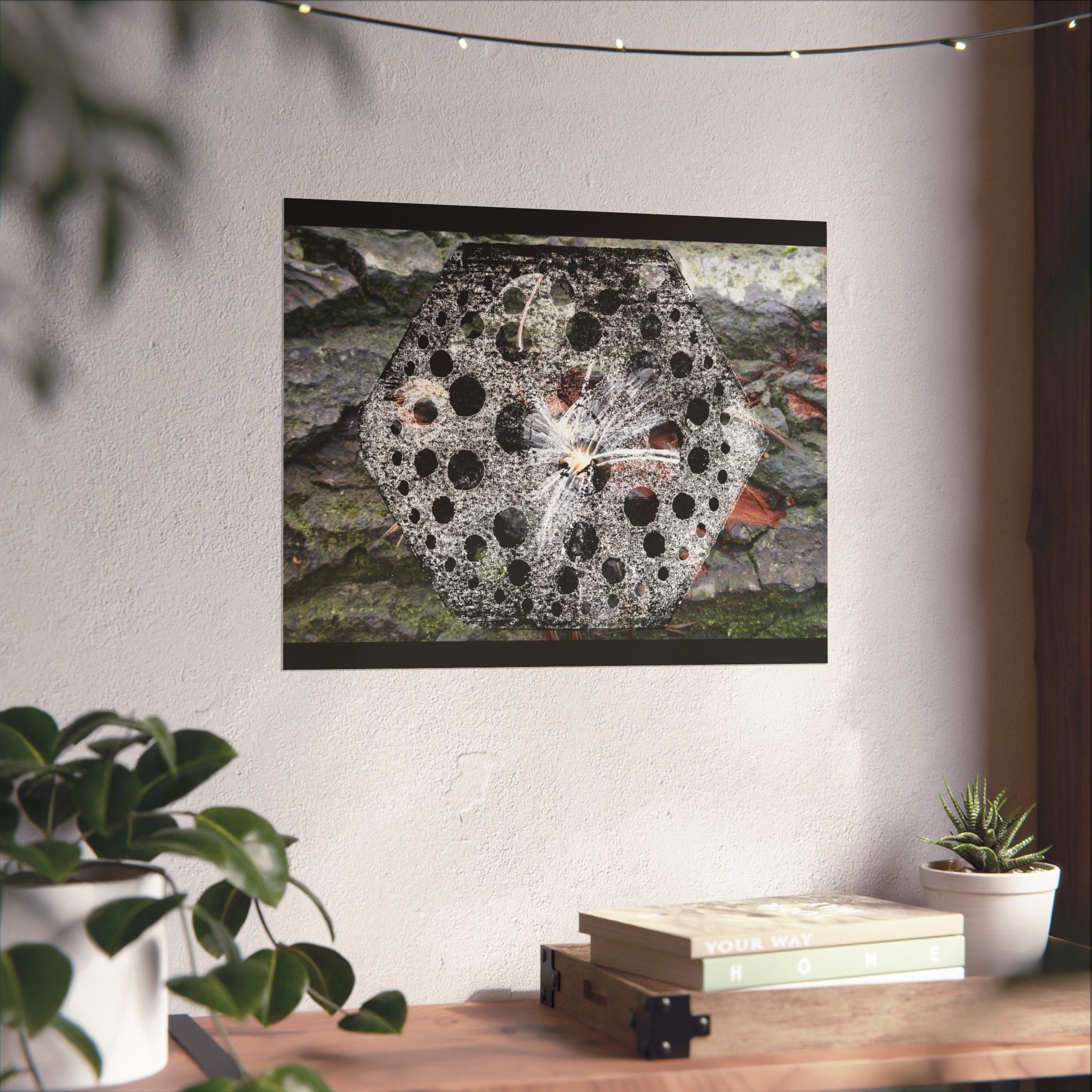 Dandelion Seed Macro Poster — Matte Horizontal Nature Wall Art