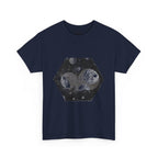 Hex Moon Graphic Tee Design Hex19 — Distressed Space Cheese Vintage Astronomy T-Shirt