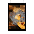 Abstract Texture Collage Matte Poster | Vertical Art Print