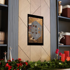 Industrial Rust Texture Matte Poster — Hex Metal Plate Wall Art
