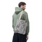 Tote Bag — Minimal Line Art Rope Sketch Tote
