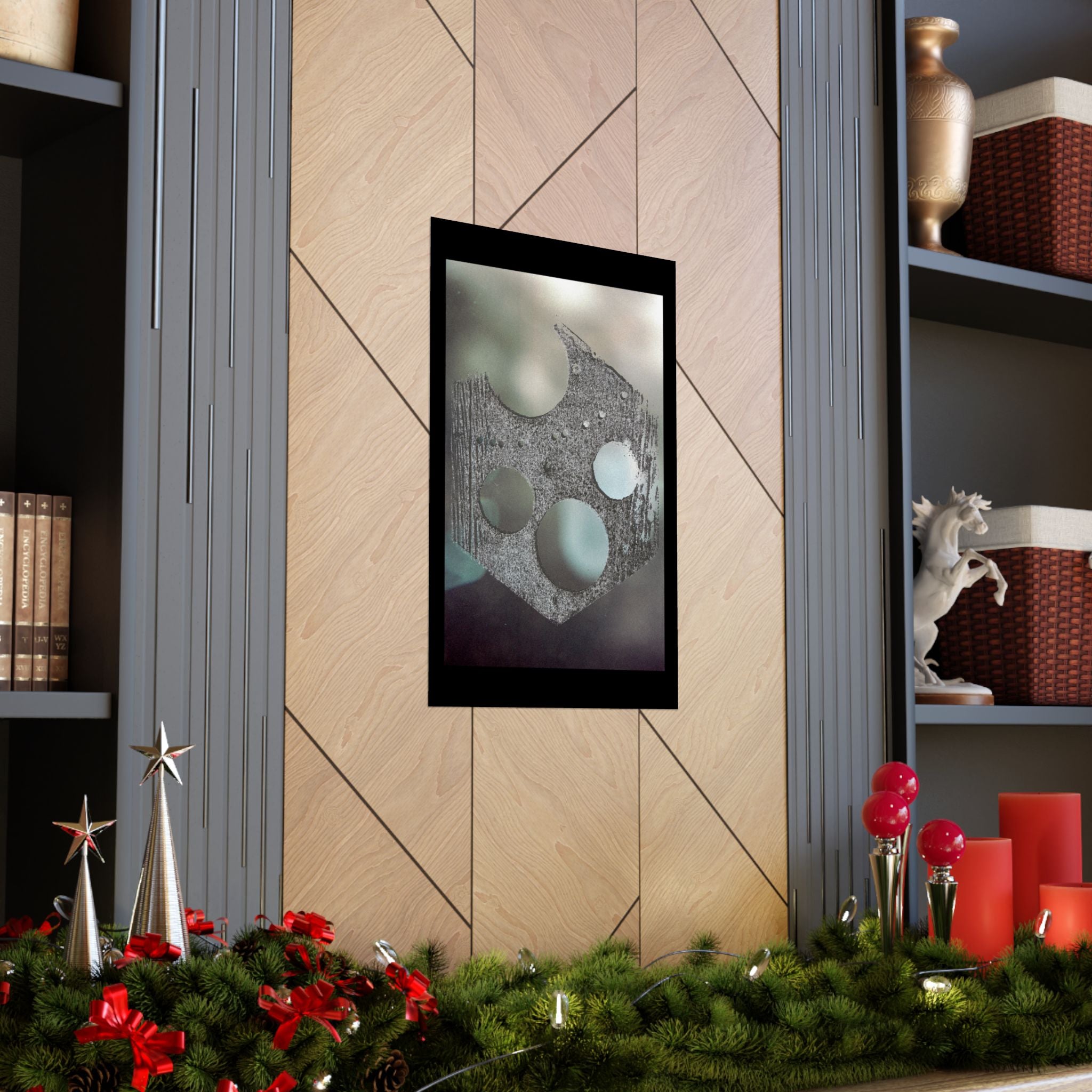 Abstract Geometric Shield Poster | Matte Vertical Poster