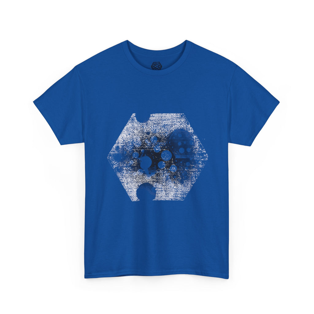 Hex Moon Graphic Tee Design Hex30 — Distressed Space Cheese Vintage Astronomy T-Shirt