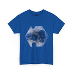 Hex Moon Graphic Tee Design Hex30 — Distressed Space Cheese Vintage Astronomy T-Shirt