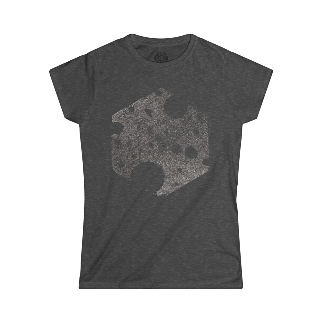 Women's T-Shirt — Vintage Grunge Cheese Slice Graphic Tee
