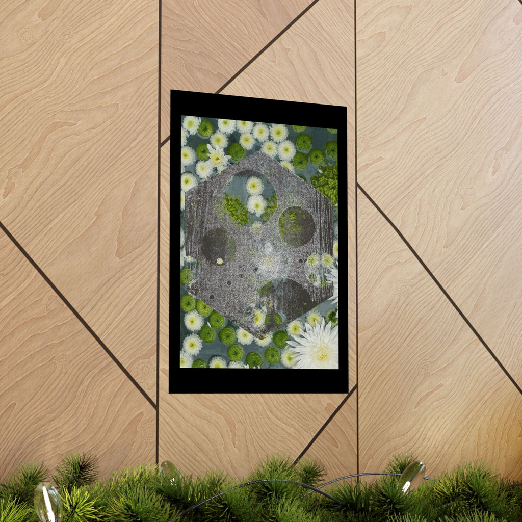 Floral Abstract Matte Poster — Botanical Abstract Art Print (Vertical)