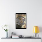 Abstract Earthtone Hexagon Poster Matte Vertical Poster | Geometric Wall Art