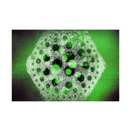 Abstract Hexagon Green Poster – Matte Horizontal Wall Art