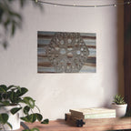 Rustic Honeycomb Poster Matte Vertical Poster | Hexagon Wall Art, Barn Wood Texture