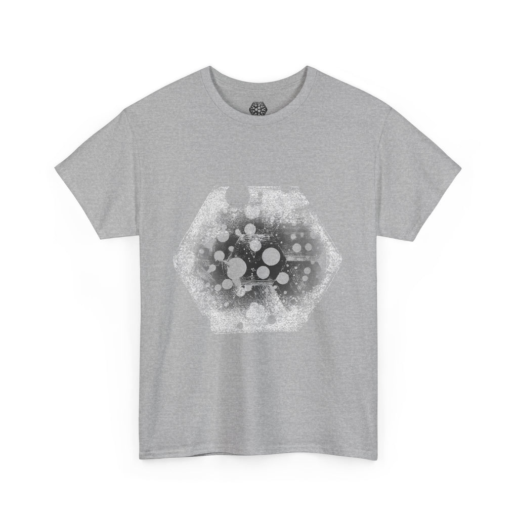 Hex Moon Graphic Tee Design Hex27 — Distressed Space Cheese Vintage Astronomy T-Shirt