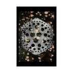 Geometric Hexagon Bubble Art Matte Poster — Abstract Floral Light Vibes
