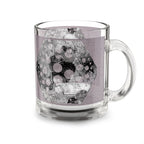 Abstract Geode Glass Mug – Purple Bubble Crystal Design, 10oz