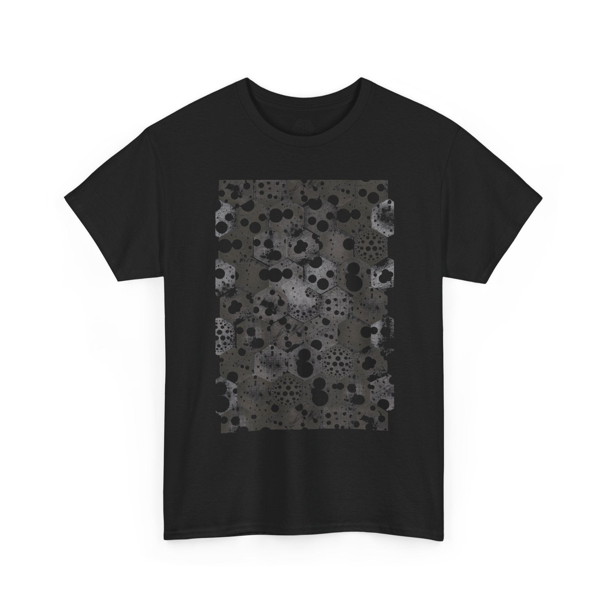 Hex Moon Graphic Tee — Distressed Space Cheese Vintage Astronomy T-Shirt