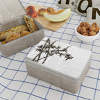 Bamboo Sumi-e Paper Lunch Bag — Minimalist Asian Ink Painting Lunch Tote