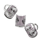 Abstract Geode Glass Mug – Purple Bubble Crystal Design, 10oz