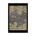 Matte Poster — Abstract Metallic Stone Texture Vertical Art Print