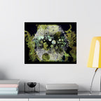 Abstract Green Geometry Matte Poster — Horizontal Wall Art