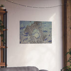 Abstracte oceaantextuur poster | Matte horizontale poster 