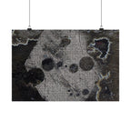 Abstracte grunge matte poster — Donkere textuur horizontale muurdecoratie 