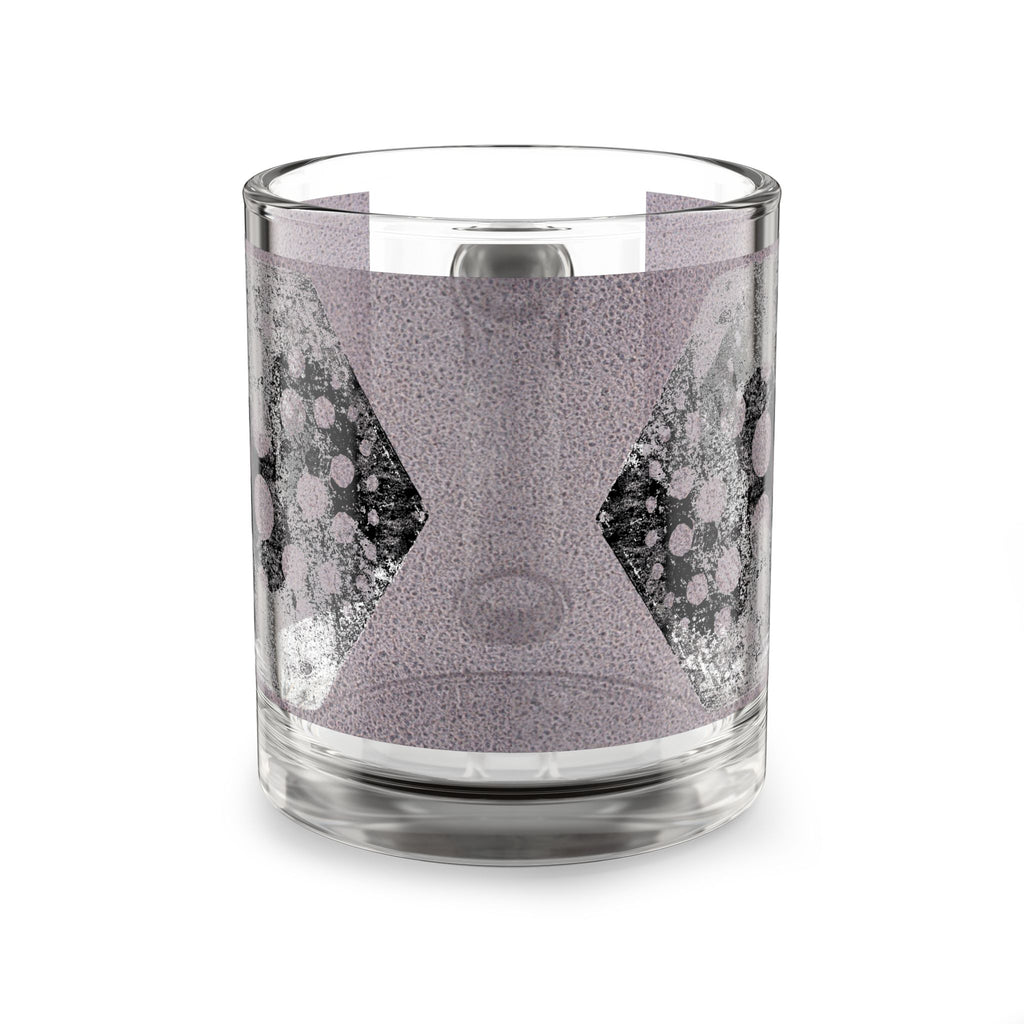 Abstract Geode Glass Mug – Purple Bubble Crystal Design, 10oz