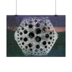 bstract Geometric Moon Poster — Horizontal Art Print