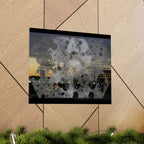 Abstract Urban Nightscape Poster — Matte Horizontal Art Print
