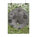 Botanische Maan Hex Poster — Verticale Natuur Kunstprint 