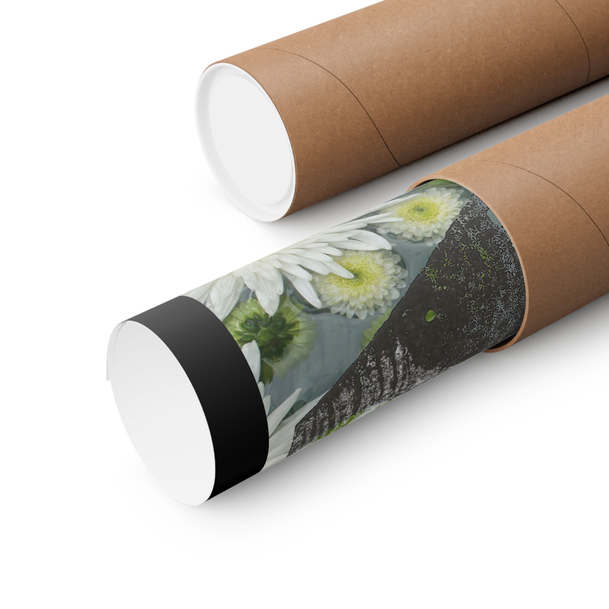 Floral Abstract Matte Poster — Botanical Abstract Art Print (Vertical)