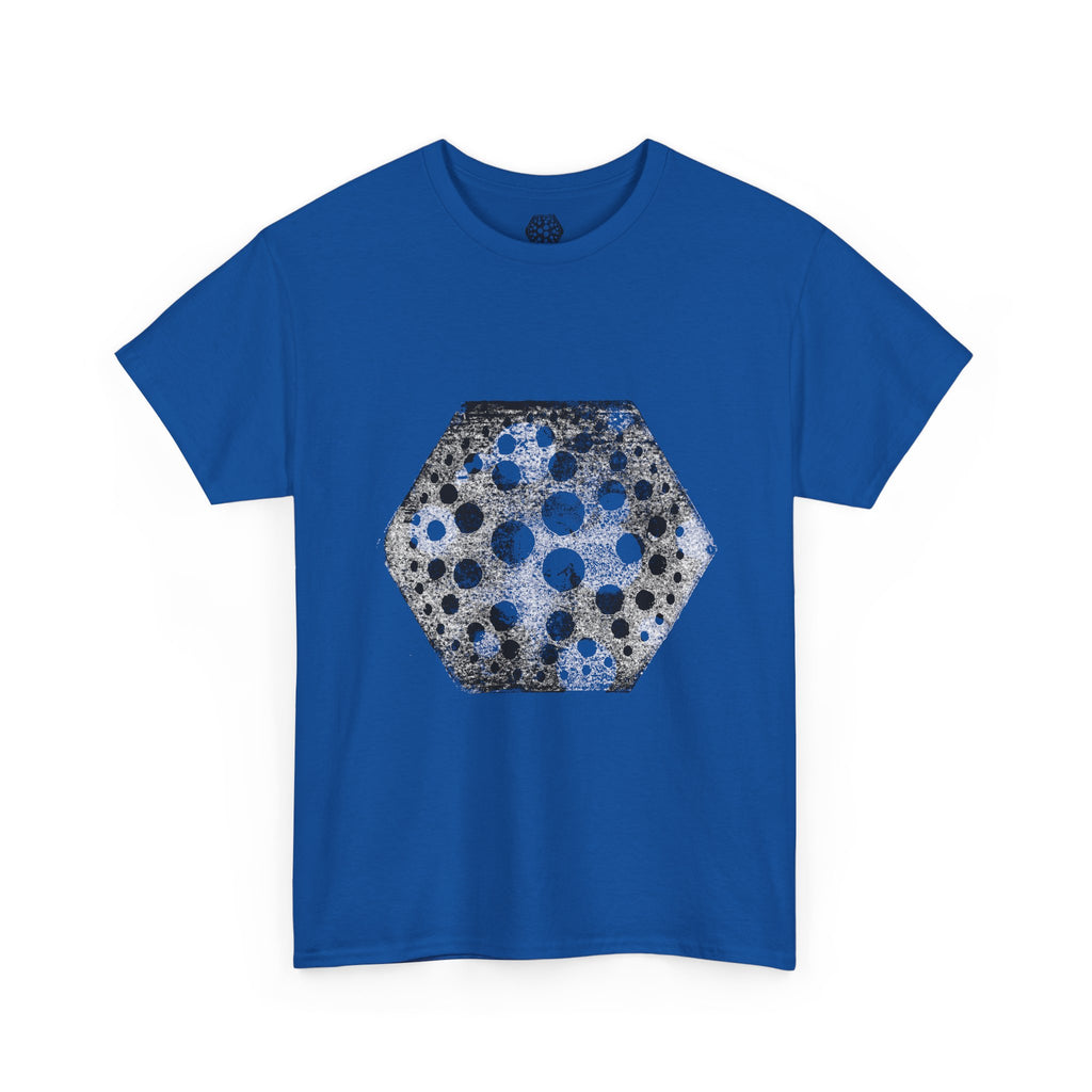 Hex Moon Graphic Tee Design Hex17 — Distressed Space Cheese Vintage Astronomy T-Shirt
